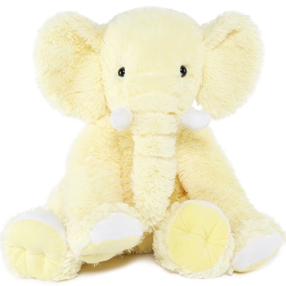 MorisMos 20'' Yellow Elephant Stuffed Animal Soft Stuffed Animal Elephant Plush Toy