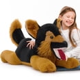 thumbnail image 1 of MorisMos 28'' German Shepherd Stuffed Animal Giant Dog Plush Toy, 1 of 7
