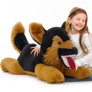 MorisMos 28 German Shepherd Stuffed Animal Giant Dog Plush Toy