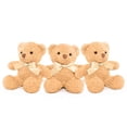 thumbnail image 1 of MorisMos 3 Packs Cute Teddy Bear Stuffed Animal with Bow Ties Plush Toys 9.8 Inch, 1 of 6