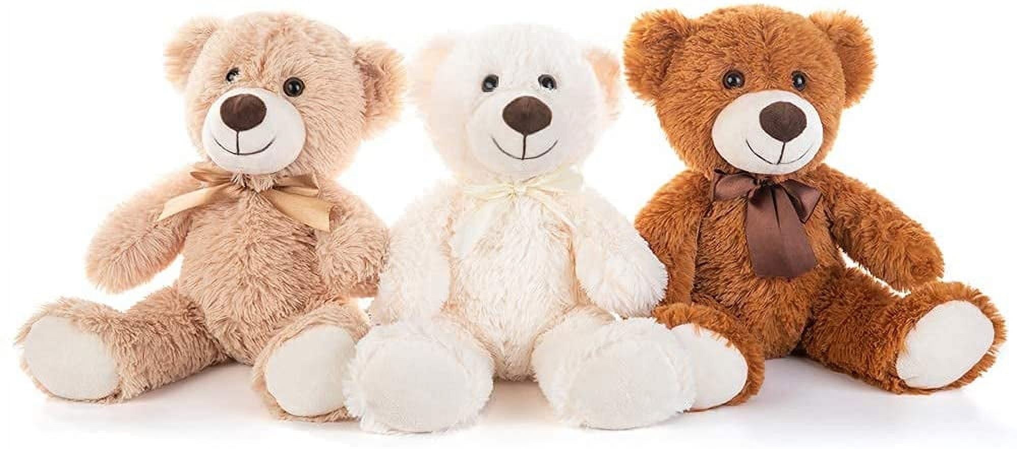 9 Pcs Small Plush Teddy Bears Bulk, 10 Inch Stuffed Animals Toys Bear