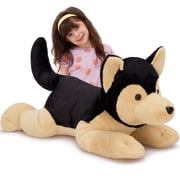MorisMos 32" Giant German Shepherd Dog Stuffed Animal Plush Toy