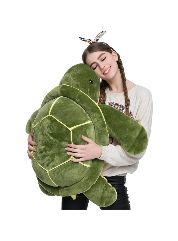 MorisMos 33'' Turtle Stuffed Animals Turtle Plush Sea Turtle Plush Toy