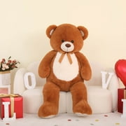 MorisMos 4.3ft Jumbo Teddy Bear Stuffed Animal Stuffed Giant Teddy Bear Plush Toy