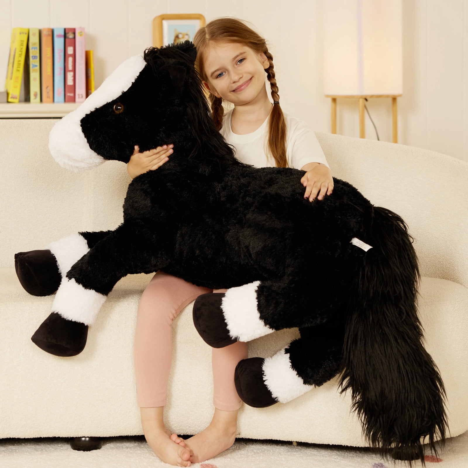 Free Shipping! MorisMos 47'' Giant Horse Stuffed Animal Plush Toy