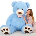 thumbnail image 1 of MorisMos 6 Feet Big Plush Giant Teddy Bear Premium Soft Stuffed Animals Blue, 1 of 7