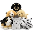 thumbnail image 1 of MorisMos 6 Pcs Bulk Stuffed Animals, Fluffy Assorted Stuffed Puppy Plush Toys, 1 of 8