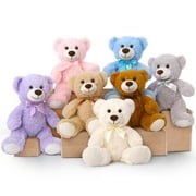 MorisMos 7 Packs Teddy Bears 14'' Bulk Stuffed Animals Plush Bear 7 Colors