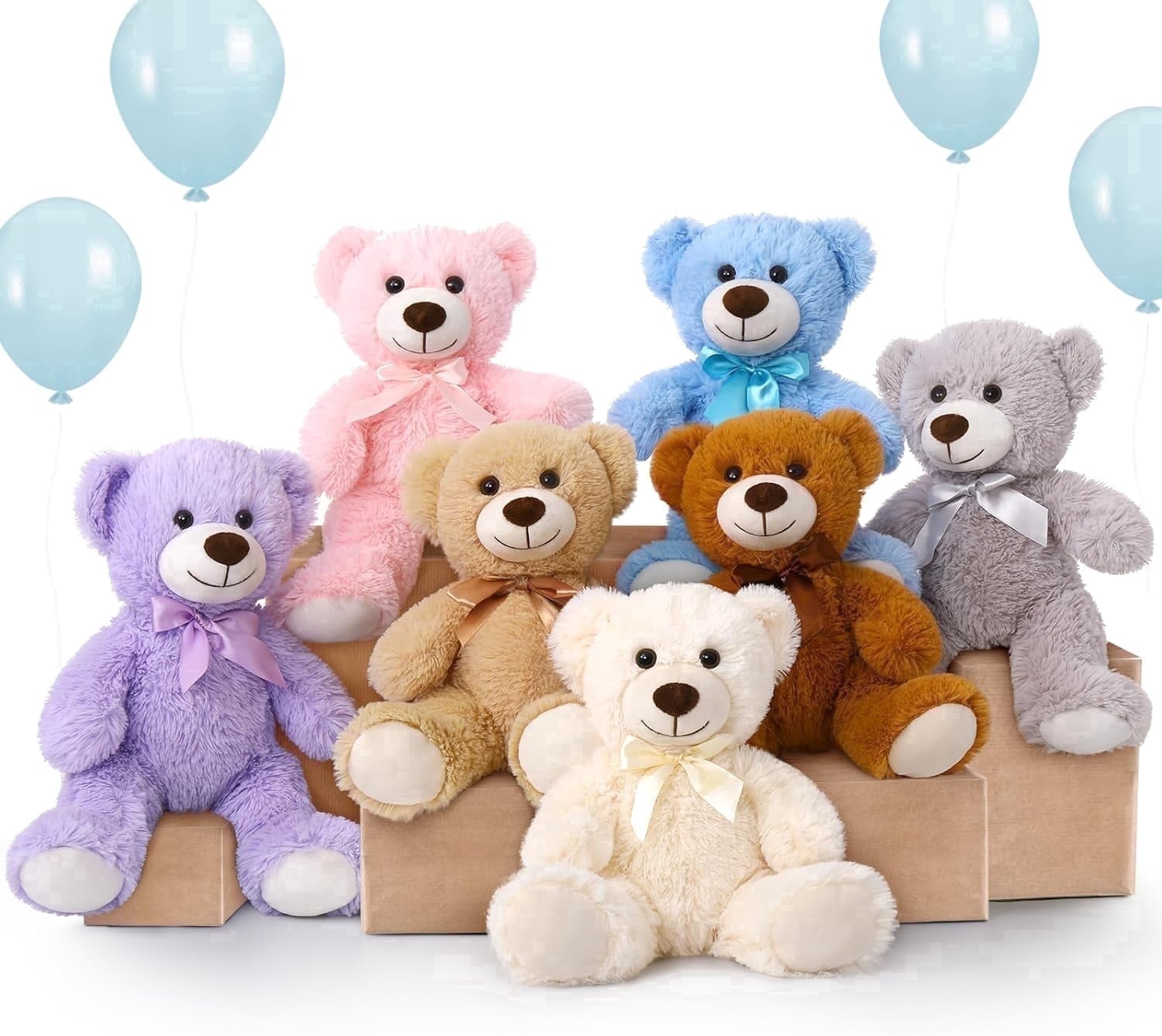 misso bear ぬいぐるみ 2体セット MorisMos-7-Packs-Teddy-Bears-
