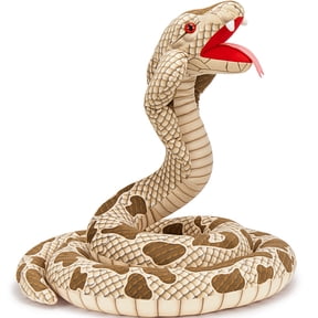 MorisMos 98 inch Giant Plush Snake Toy Large Stuffed Snake Cobra Realistic Plush