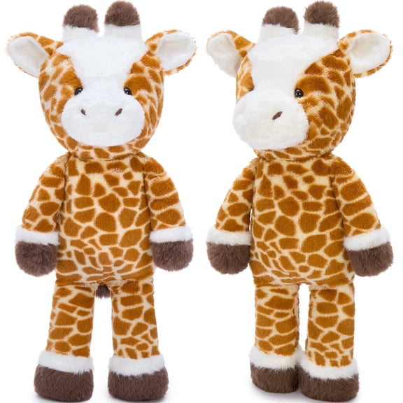 MorisMos 17.7in Cute Giraffe Stuffed Animal, Soft Stuffed Safari Plush Toy, Giraffe Plush Pillow