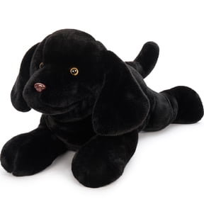 MorisMos 31.5'' Giant Black Lab Stuffed Animal Big Realistic Stuffed Labrador Dog Plush Toy