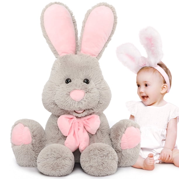 BS Rabbit 新品未使用　XXL size MorisMos, Giant Bunny Stuffed Animal, 31.5 inches, Gray - Walmart.com