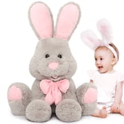 MorisMos Giant Bunny Stuffed Animal 31.5 Cute Soft Rabbit Plush Toys