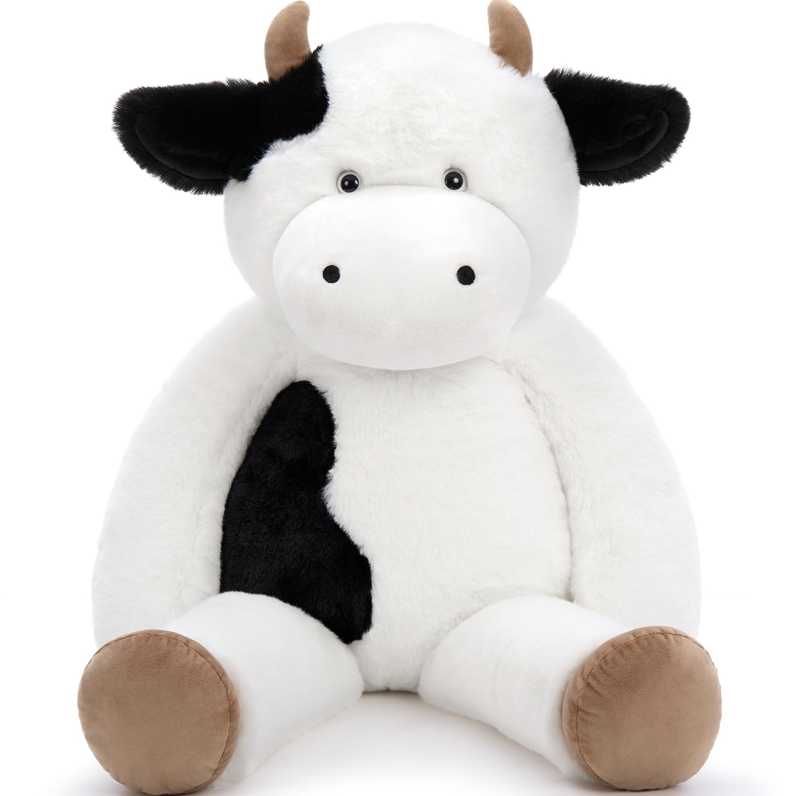 MorisMos 31.5'' Cow Stuffed Animals Giant Cow Plush Toy Pillow