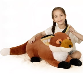 MorisMos 30'' Giant Fox Stuffed Animal Big Fox Plush Toy