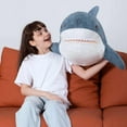 thumbnail image 1 of MorisMos Giant Shark Stuffed Animal 32" Soft Shark Plush Pillow, 1 of 9