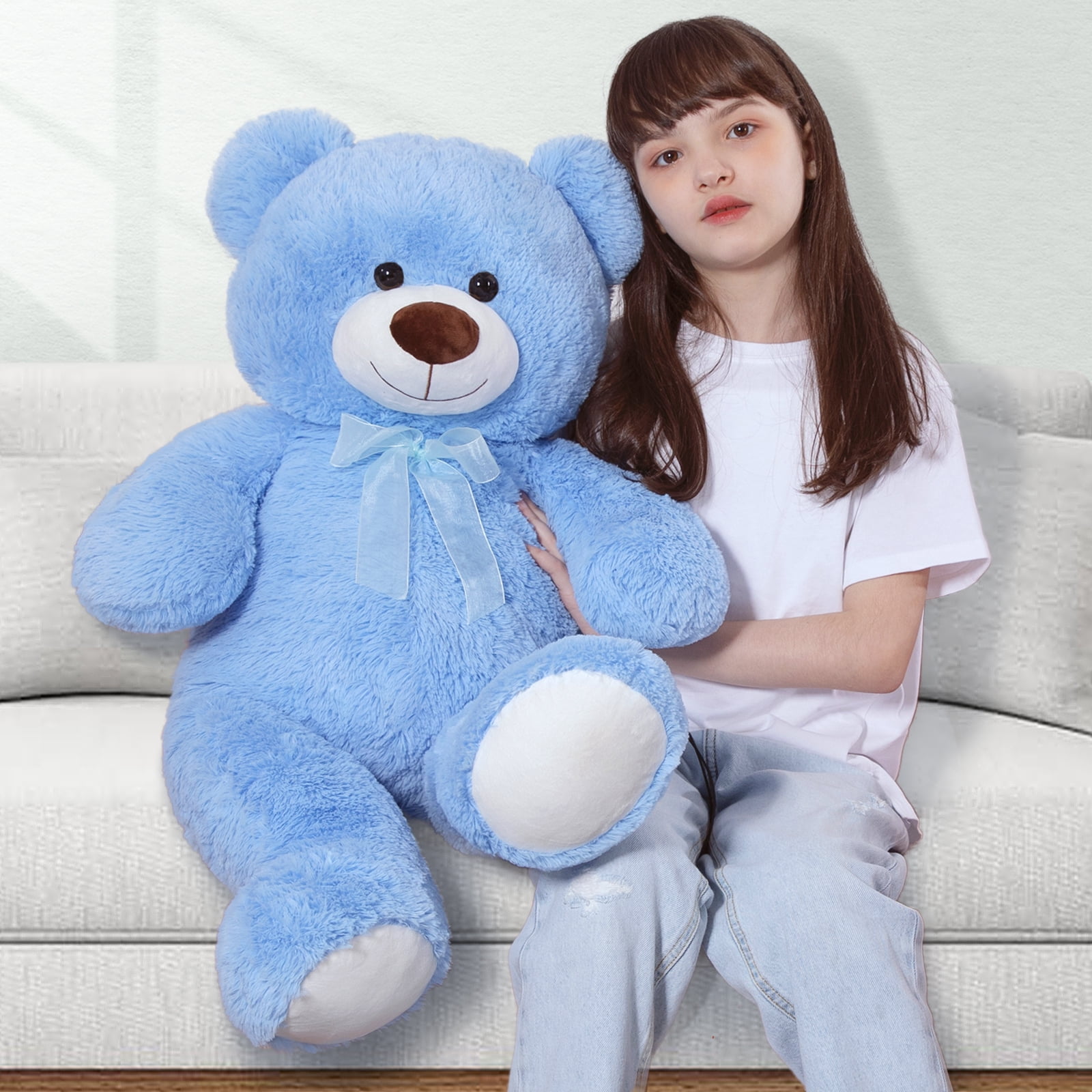 Big blue store stuffed bear