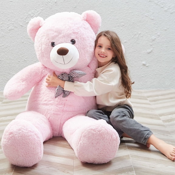 MorisMos Giant Teddy Bear 4ft Stuffed Animal Soft Big Bear Plush Toy