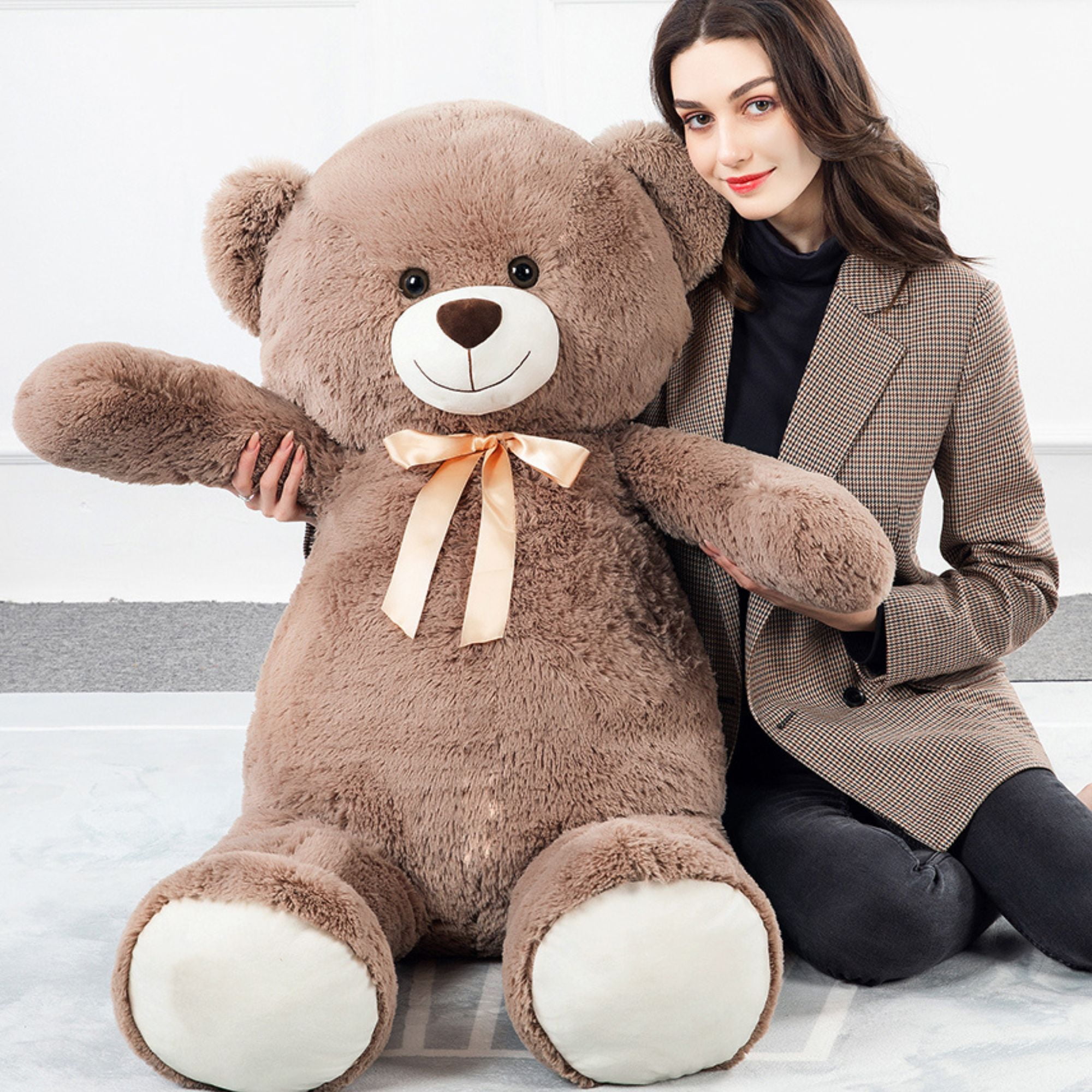 MorisMos Fluffy Jumbo 51 Giant Teddy Bear Soft Stuffed Animal Plush Toy Walmart