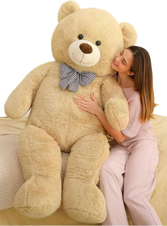 MorisMos Giant Teddy Bear 55" Stuffed Animal Soft Big Bear Plush Toy Valentines Day Gift for Girlfriend