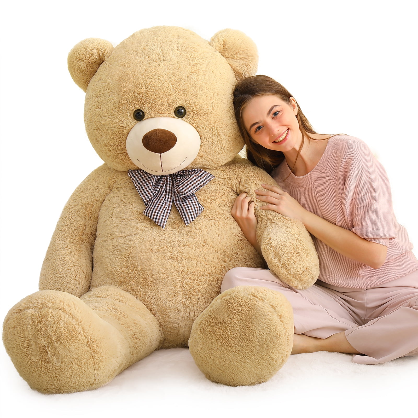 MorisMos Giant Teddy Bear 55" Stuffed Animal Soft Big Bear Plush Toy