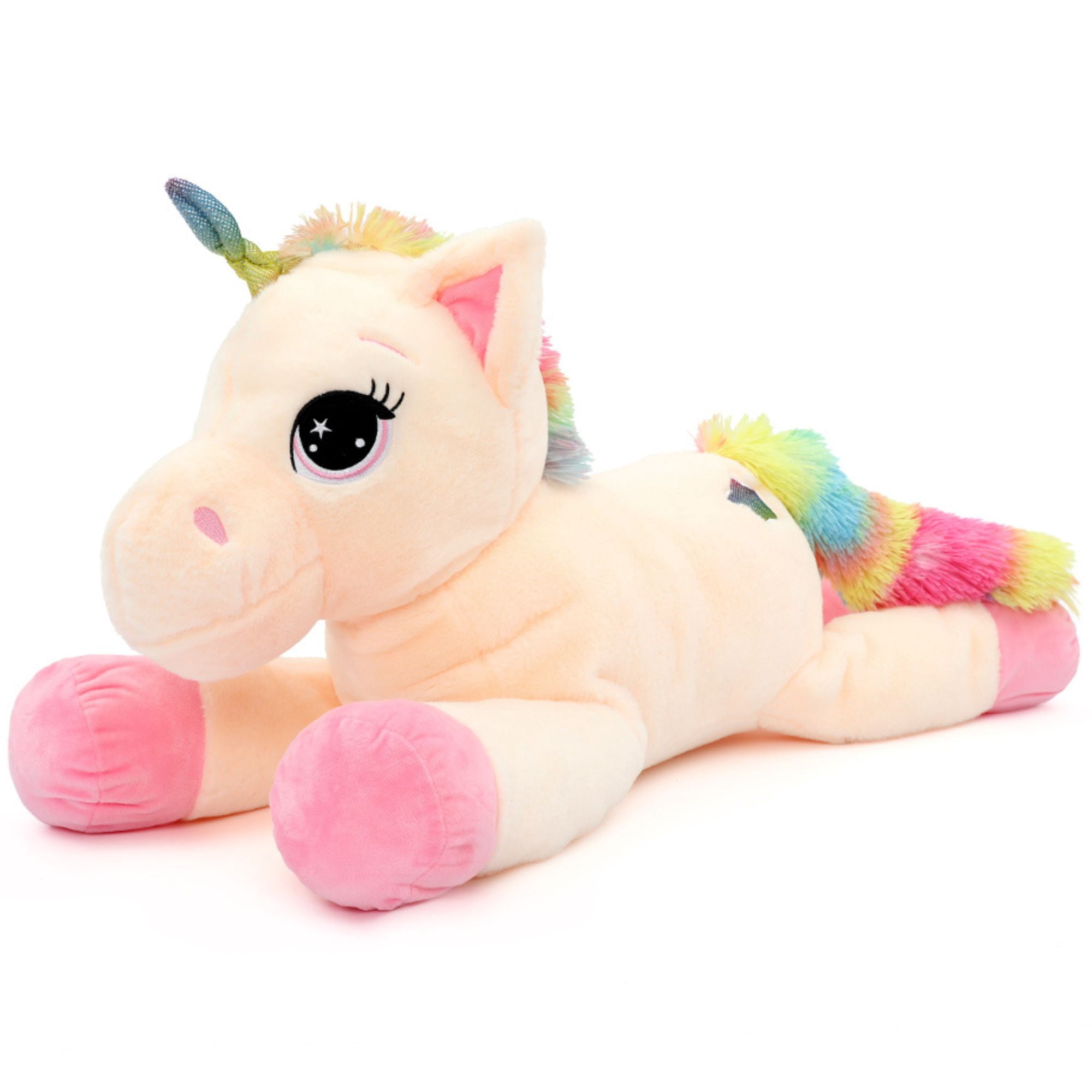 MorisMos Giant Unicorn Stuffed Animal 24'' Soft Unicorn Plush Toy