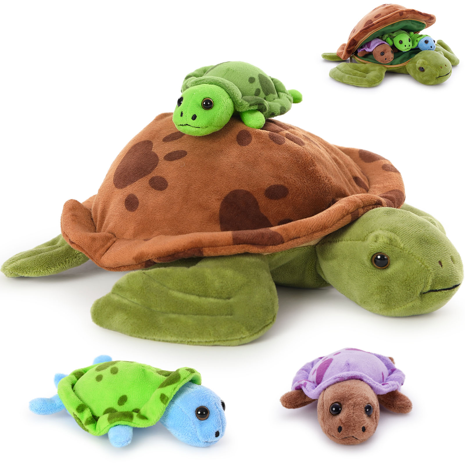 WANGJIAOID Soft Sea Turtle Plush Toy Cute Turtle Stuffed Animals Small