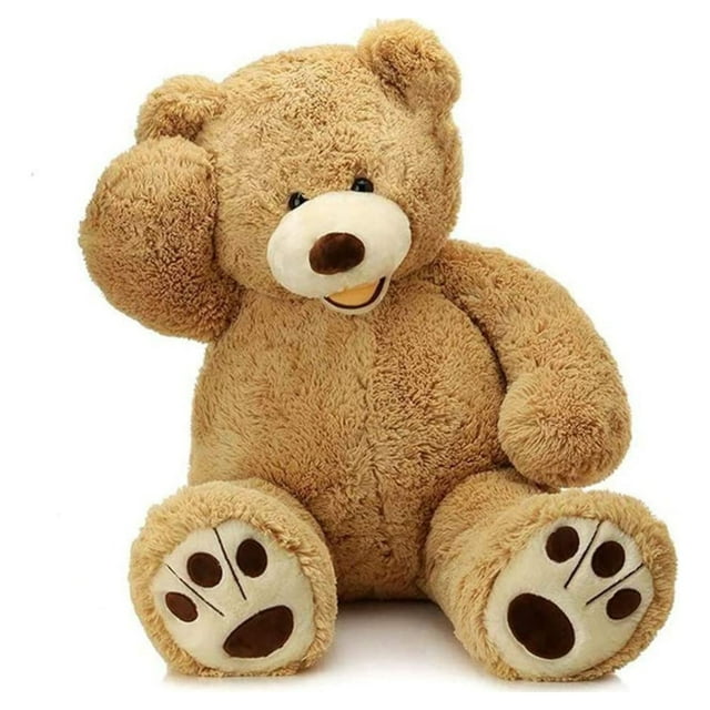 MorisMos Stuffed Animal Giant Teddy Bear with Footprints 39'' Plush Toy ...