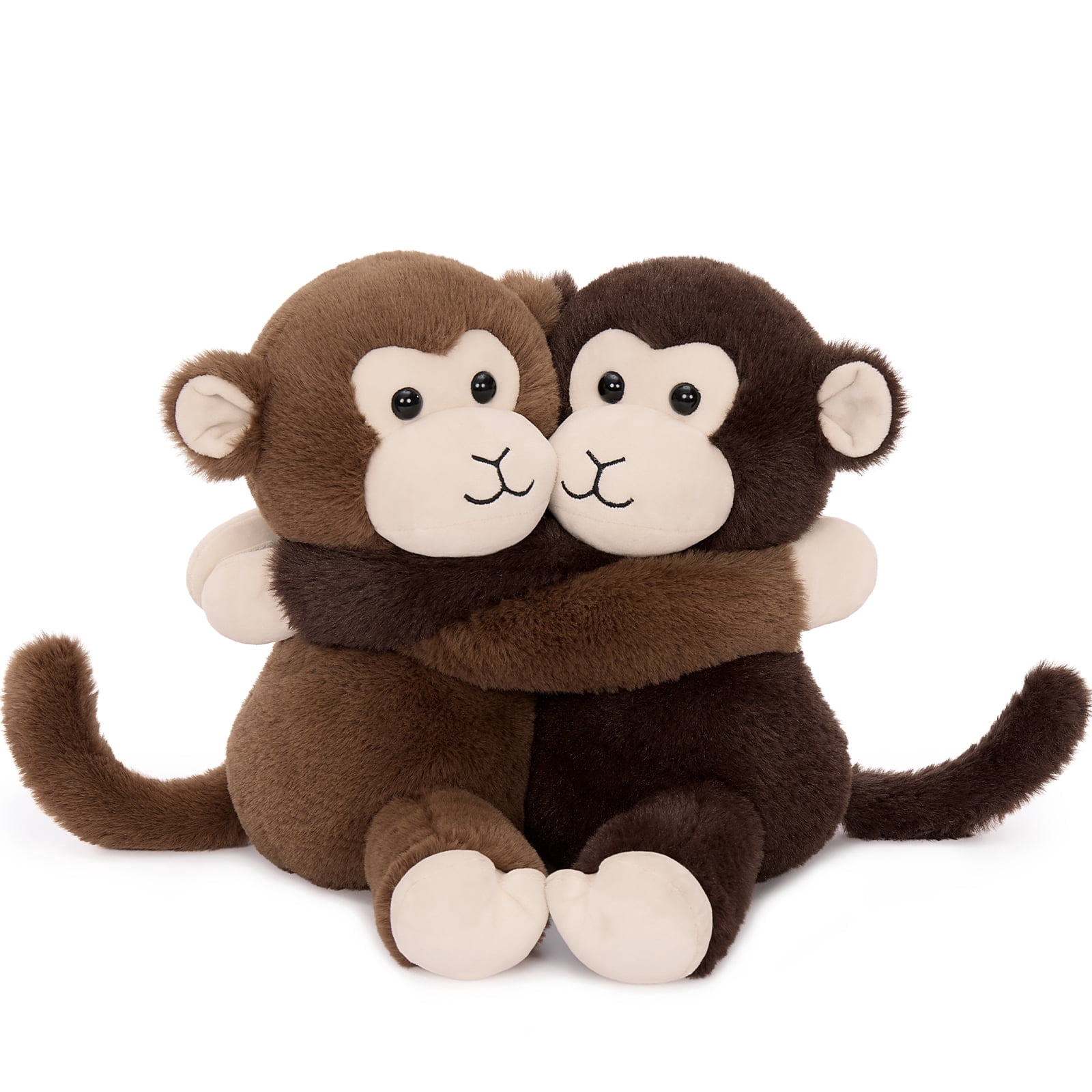 MorisMos Weighted Monkey Stuffed Animals Set,Stuffed Monkey Pair