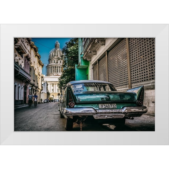 Morishige, Koji 18x13 White Modern Wood Framed Museum Art Print Titled - Havana Street