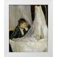 thumbnail image 1 of Morisot, Berthe 15x17 White Modern Wood Framed Museum Art Print Titled - The Cradle - Le berceau, 1 of 4