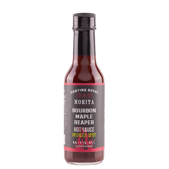 Morita Bourbon Maple Reaper by Cantina Royal Subtle Heat With Flavors of Smokiness, Maple & Bourbon, Made With All Natural Ingredients, 5 fl oz Bottle (1-Pack)