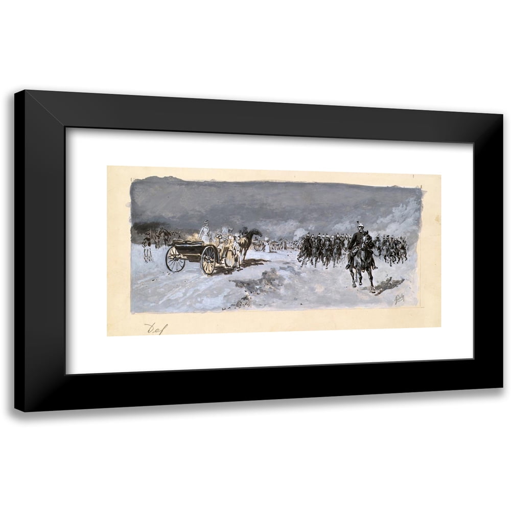 Moritz Ledeli 14x9 Black Modern Framed Museum Art Print Titled ...