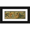 thumbnail image 1 of Moritz Von Schwind 18x9 Black Ornate Wood Framed Double Matted Museum Art Print Titled - The Beautiful Melusine; Vii. the Love Happiness (1869), 1 of 5