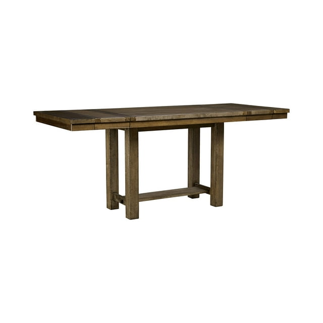 Moriville Grayish Brown Counter Height Dining Extension Table