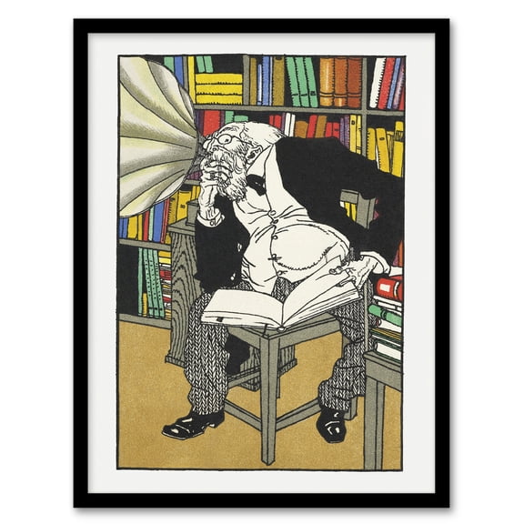 Moriz Jung The Dialectician Colourful Painting Framed Wall Art Picture Print A4