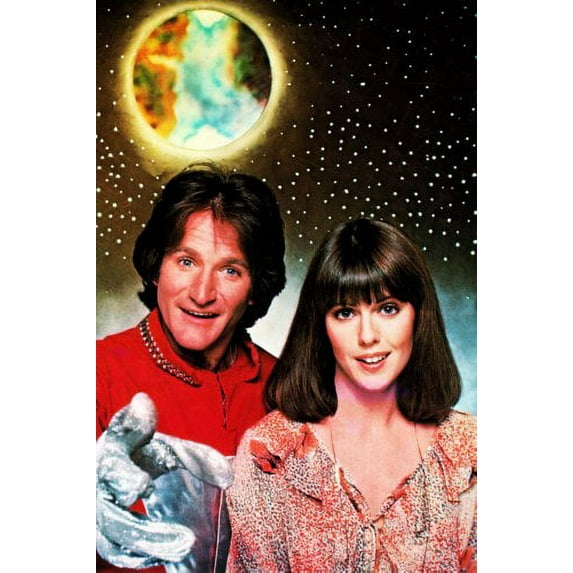 Mork And Mindy Poster 12x16 Print on Metal Sign 12in x 16in Multi-Color Square Adults Best Posters