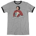 thumbnail image 1 of Mork & Mindy Catchphrase Adult Ringer Heather Black, 1 of 1