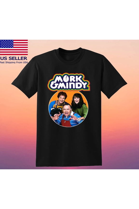 Mork & Mindy Movie TV SHow Men's Black Size S-5XL | eBay