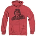 thumbnail image 1 of Mork & Mindy Shazbot Adult Heather Hoodie Sweatshirt Red, 1 of 1