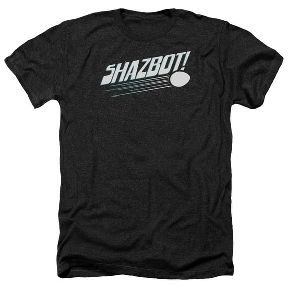 Mork & Mindy Shazbot Egg Mens Heather Shirt (Black, )