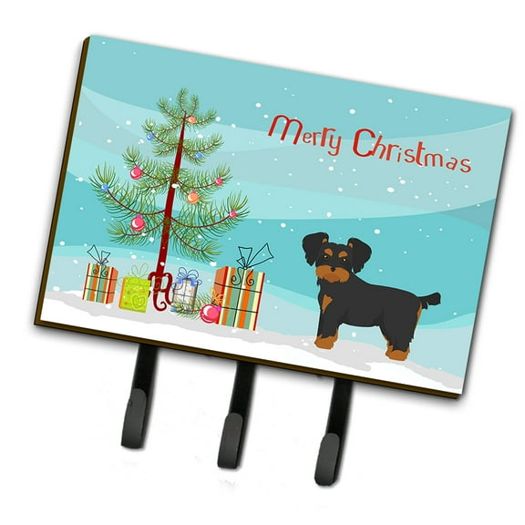 Morkie Christmas Tree Leash or Key Holder