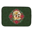 thumbnail image 1 of Morkie Poinsetta Wreath Dish Drying Mat, 1 of 7