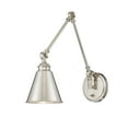 thumbnail image 1 of Morland 1-Light Adjustable Wall Sconce in Polished Nickel, 1 of 4