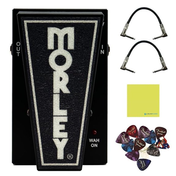 Morley 20/20 Classic Switchless Wah Pedal Bundle w/2x Strukture S6P48 Woven R...