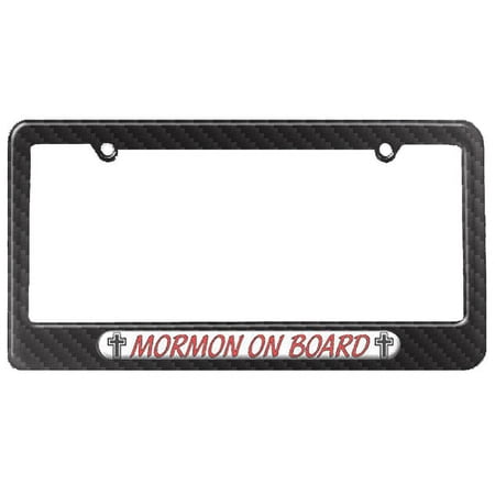 Mormon On Board - Religious License Plate Frame