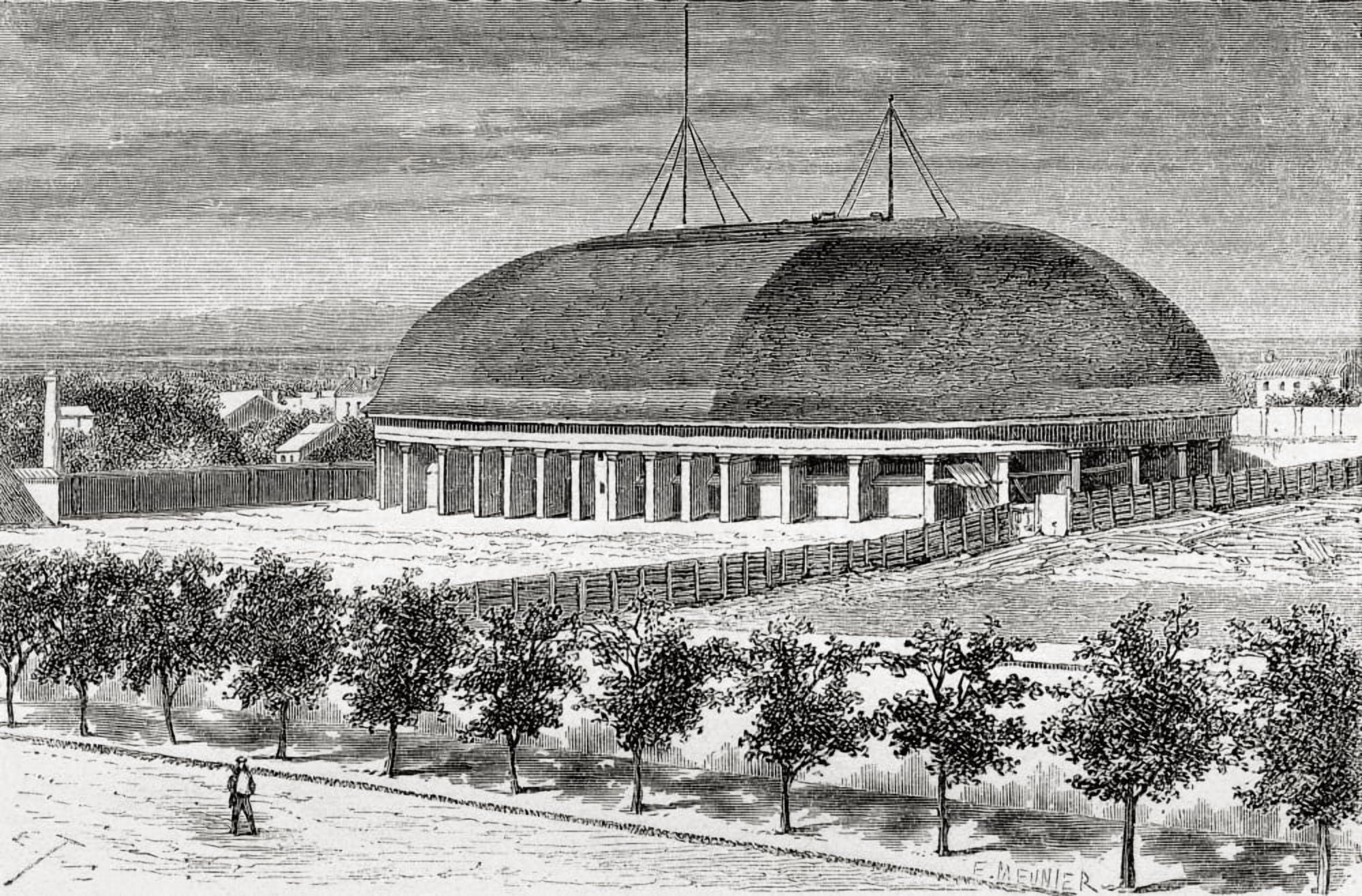 A Mormon Tabernacle Salt Lake City Utah America In The 19Th Century From El Mundo En La Mano Published 1875 Canvas Art - Ken Welsh Design Pics (18 x 11)
