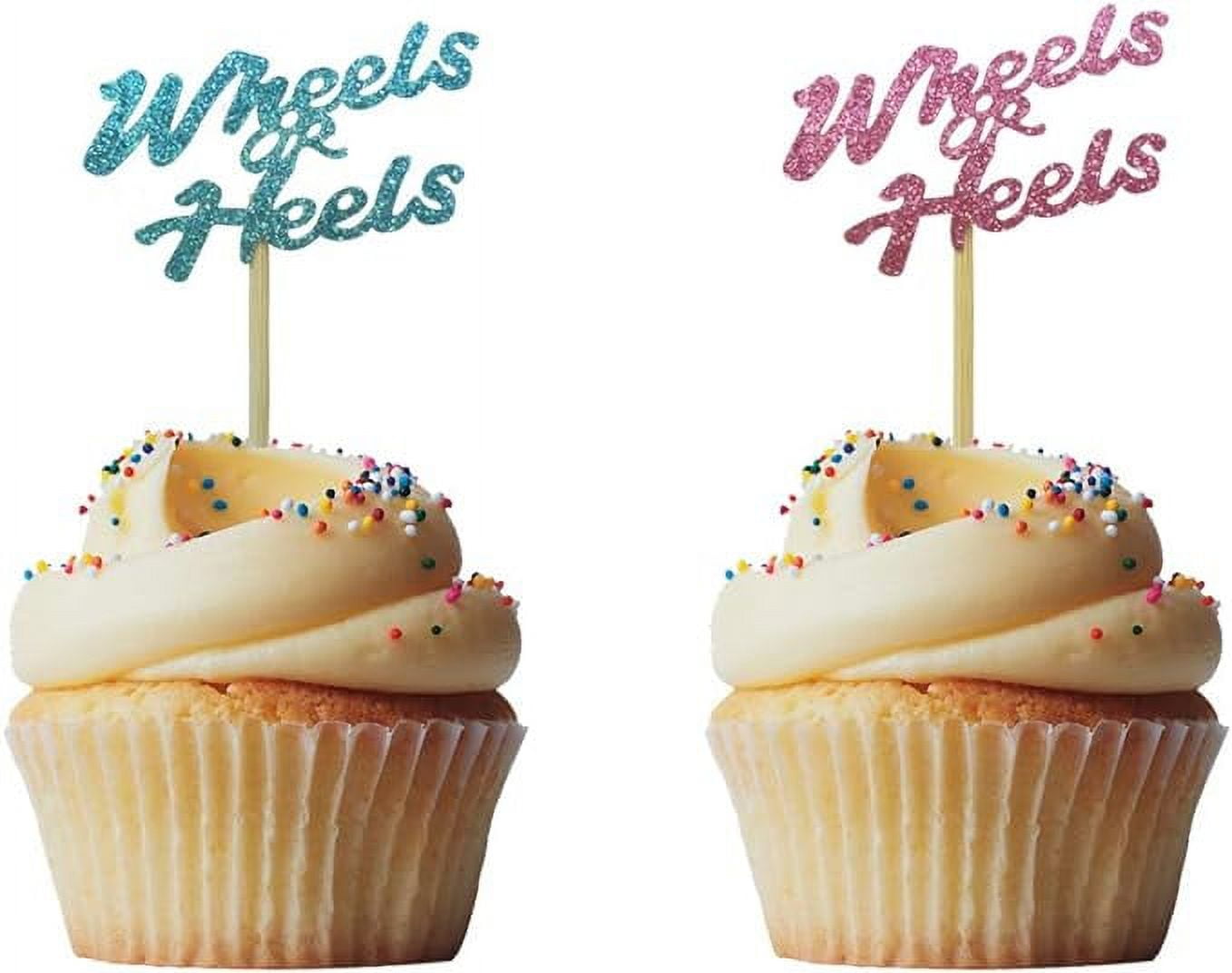 Buy Gold Wheels or Heels Cake Topper,Birthday/Wedding Party  Decorations.Women/Queen Cake Topper Online at desertcartINDIA