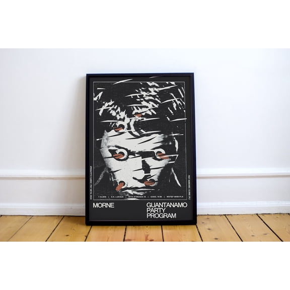 Morne Guantanamo Party Program Metal Hardcore Gig Print, Unframed Paper Poster 16x20in